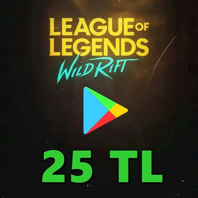 Wild Rift Google Play 25 TL Hediye Kartı