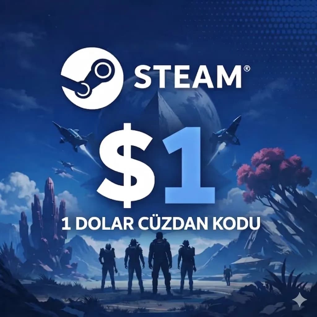 Steam 1 USD Cüzdan Kodu