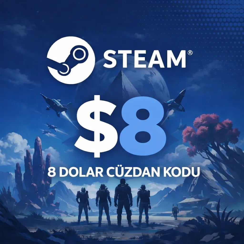 Steam 8 USD Cüzdan Kodu