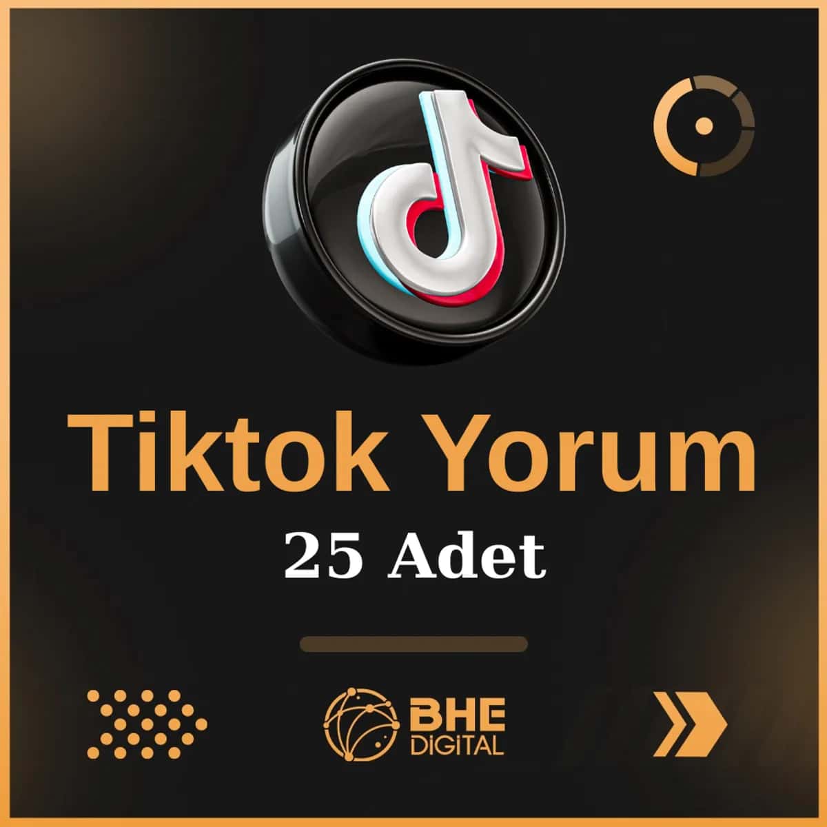 25 Adet 100% Türk TikTok Yorum | Gerçek Etkileşim 
