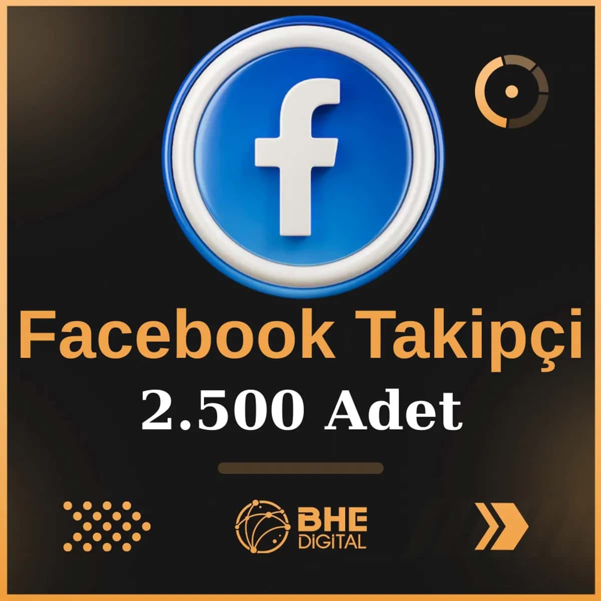 Facebook 2.500 Adet Kaliteli Takipçi
