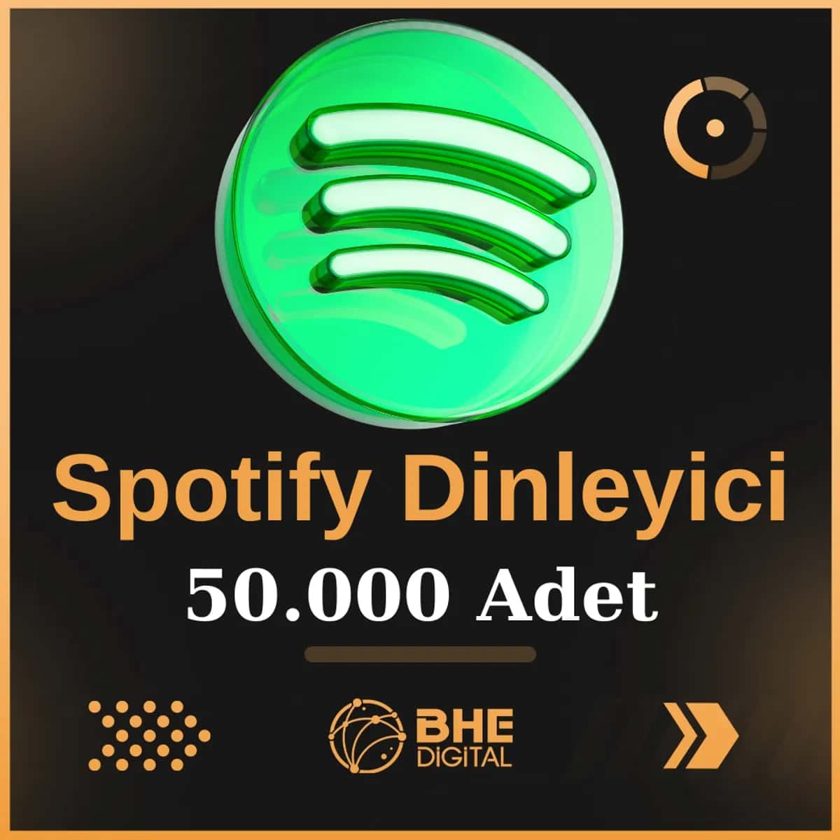 Spotify 50.000 Adet Kaliteli Dinleyici
