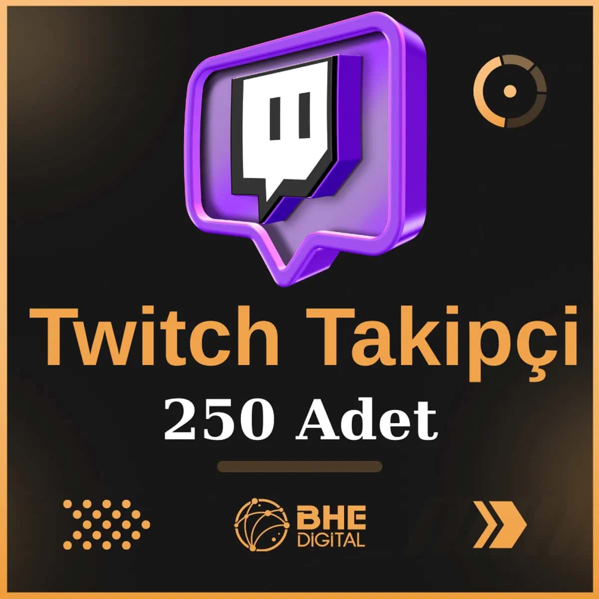 Twitch 250 Adet Kaliteli Takipçi