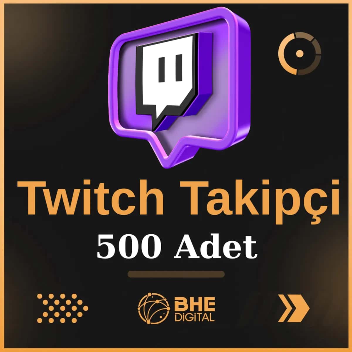 Twitch 500 Adet Kaliteli Takipçi