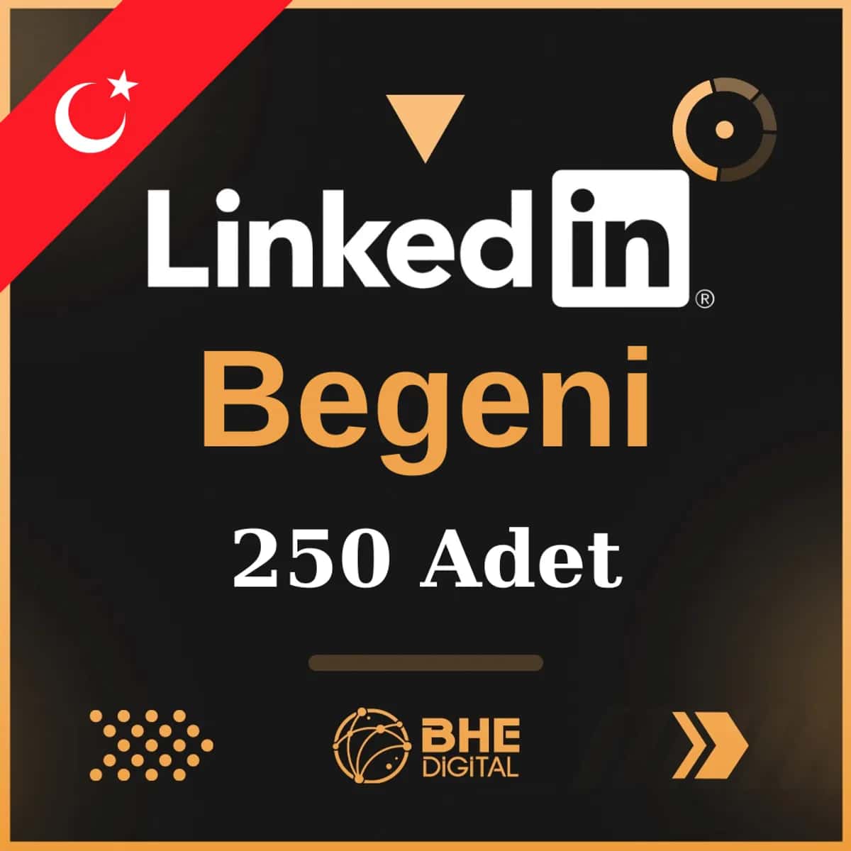 250 Adet Türk  Beğeni  Linkedin