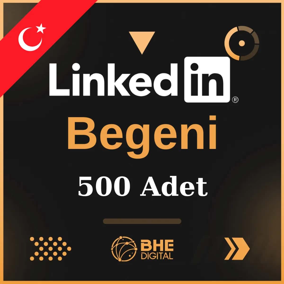 500 Adet Türk  Beğeni  Linkedin