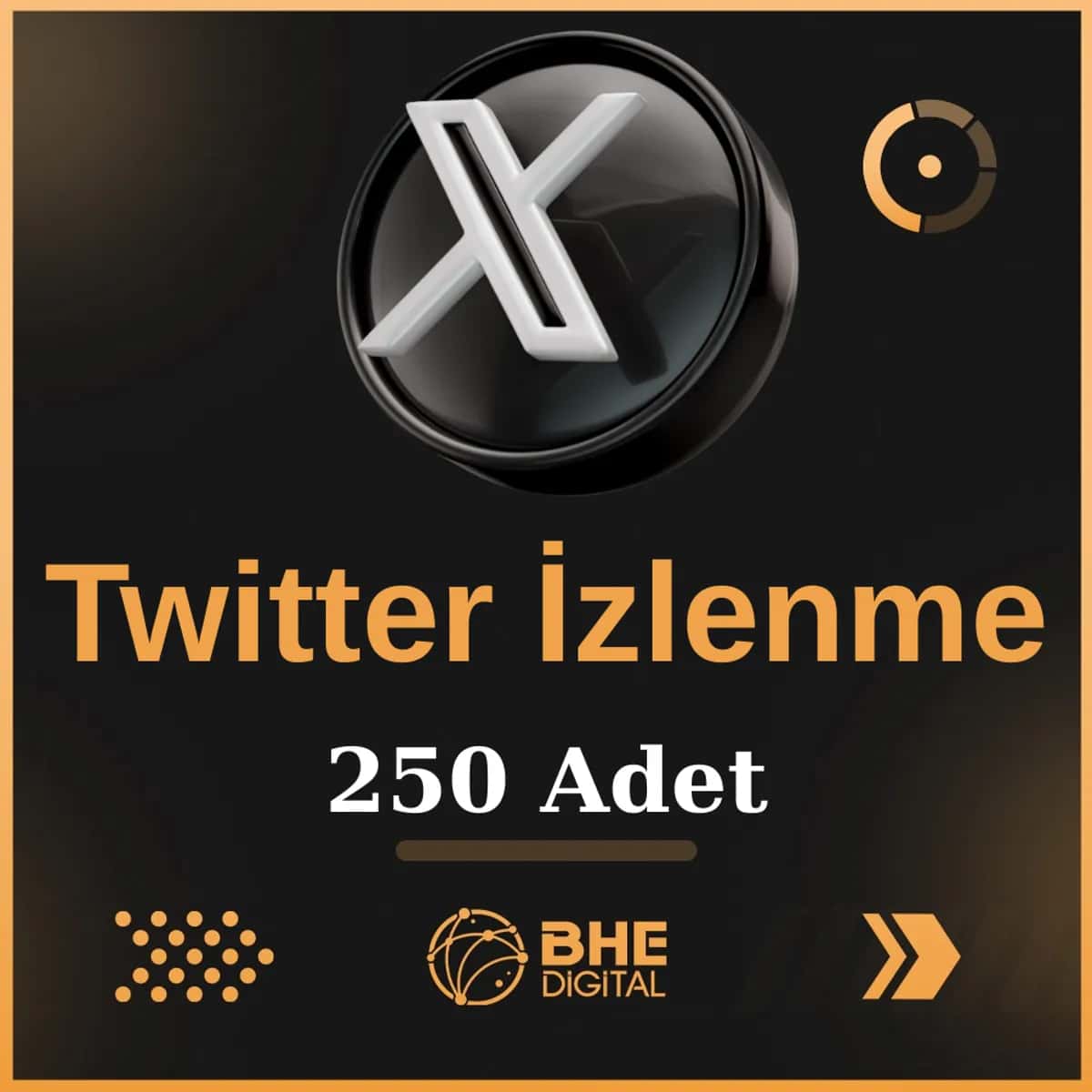X (Twitter) 250 Adet Video İzlenme