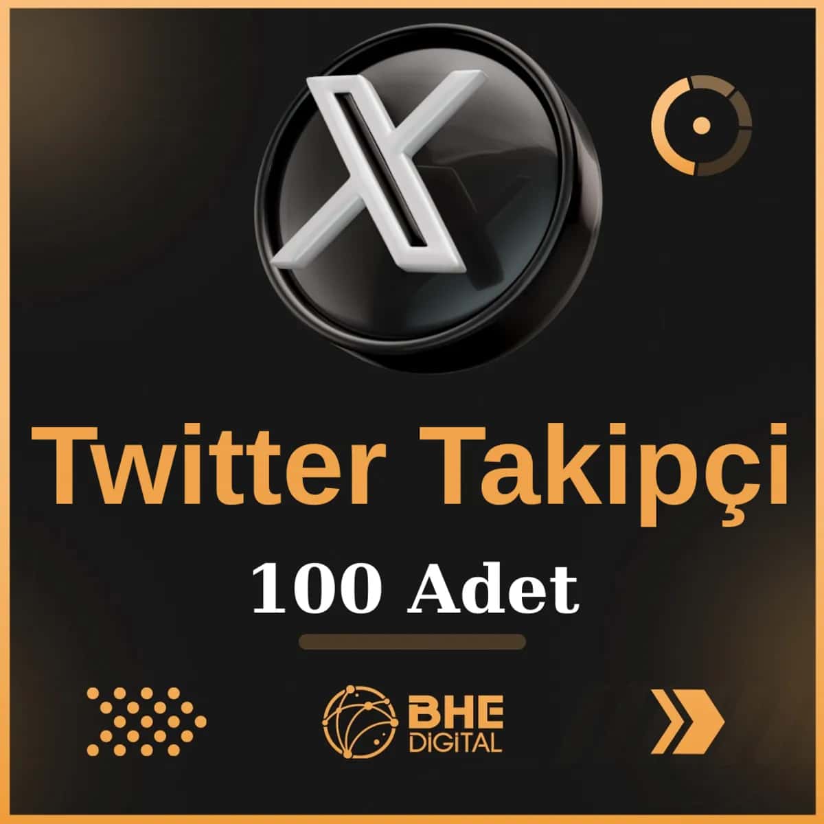 X (Twitter) 100 Adet Kaliteli Takipçi