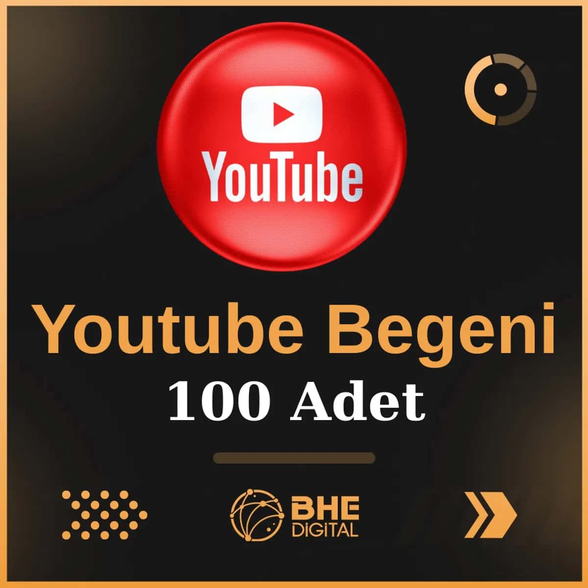 Youtube 100 Adet Kaliteli Beğeni