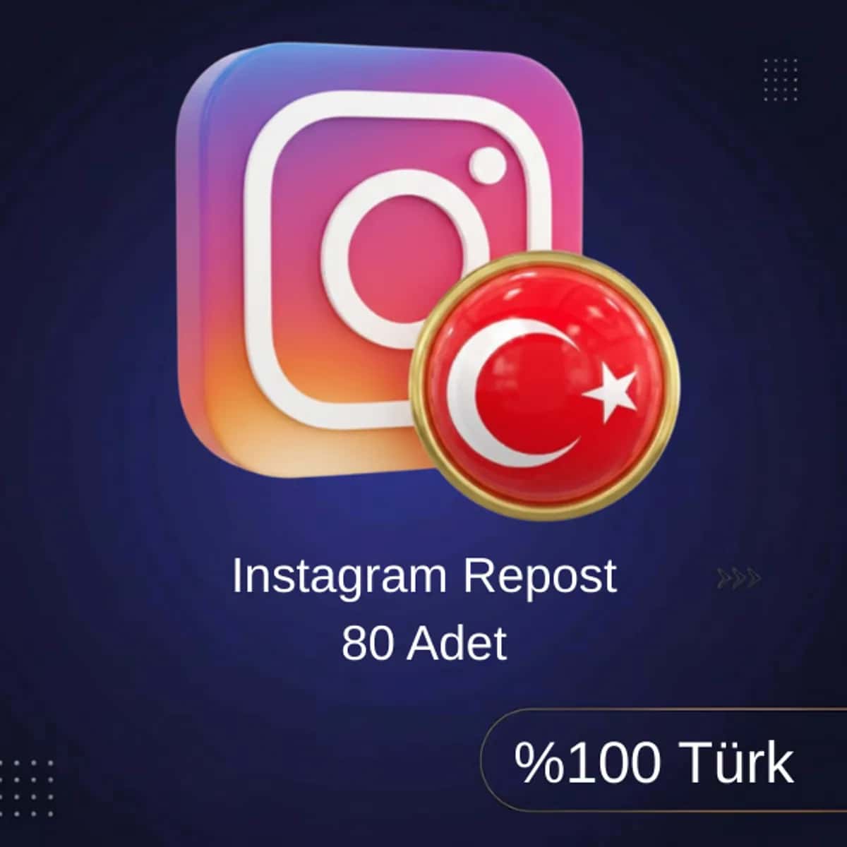 🇹🇷 %100 Türk Instagram 80 Repost İle Gerçek Etkileşim Paketi (TR)