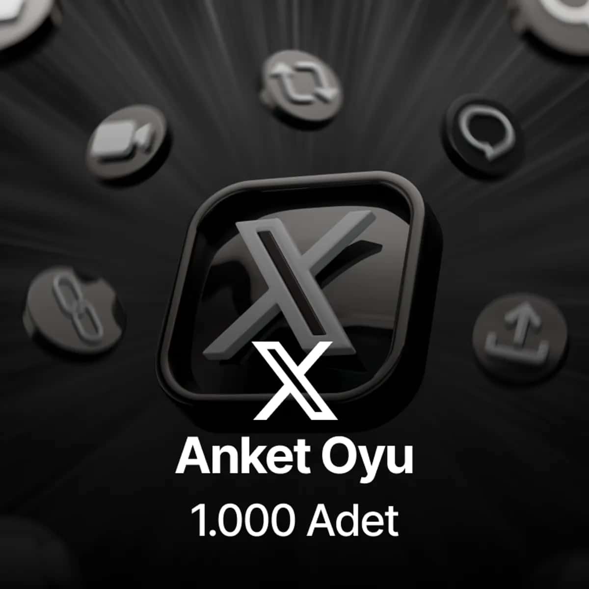 Twitter (X) 1.000 Global Anket Oyu 