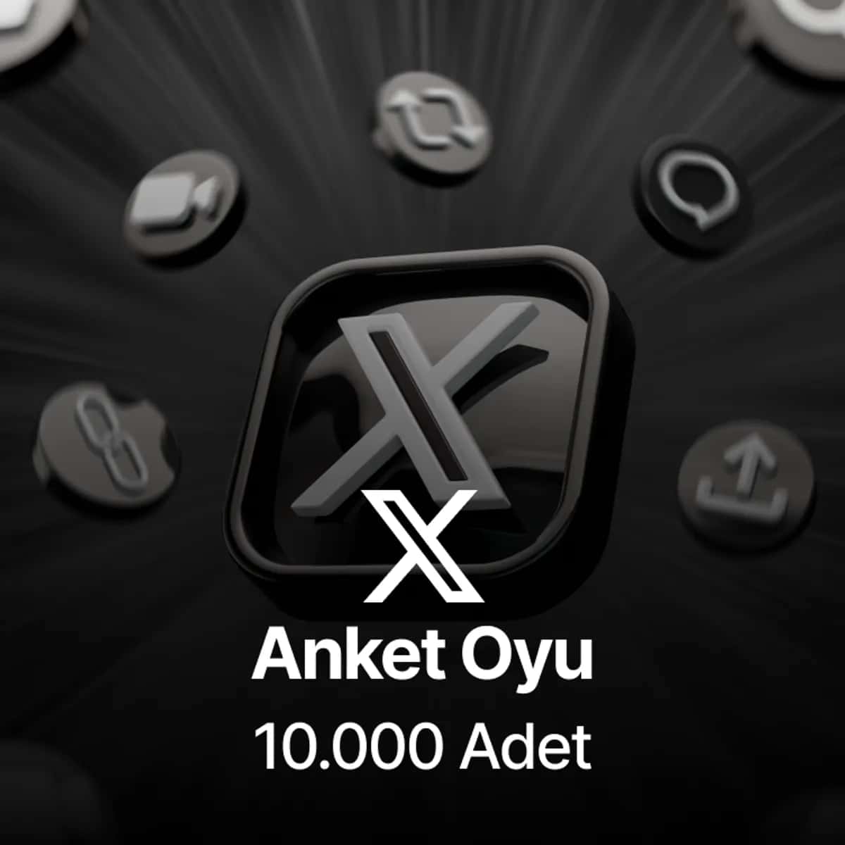 Twitter (X) 10.000 Global Anket Oyu 